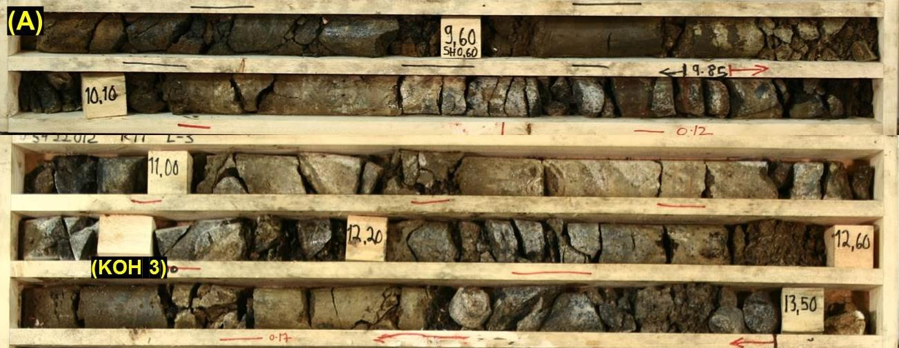 35 Mineralogisten analyysituloksien mukaan feniittiytyneissä gneississä on albiittia, maasälpää, glaukofaania, rihteriittiä, egiriiniä, apatiittia ja kalsiittia (Al Ani ja Sarapää 2013).