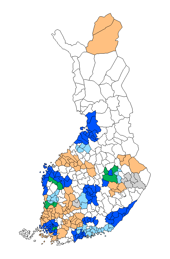 Kunta- ja palvelurakennemuutosten ICT-tuki hyvässä vauhdissa ICT-muutostukiprojektit käynnissä valtaosasta selvitysalueista: Keski-Uusimaa Joensuun seutu Espoon seutu (EKKV) Etelä-Karjala Porin seutu