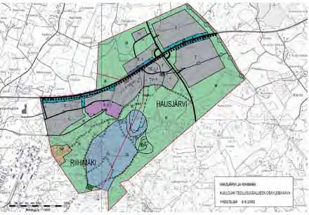 Ote Riihimäen yleiskaavasta on kuvassa 13.