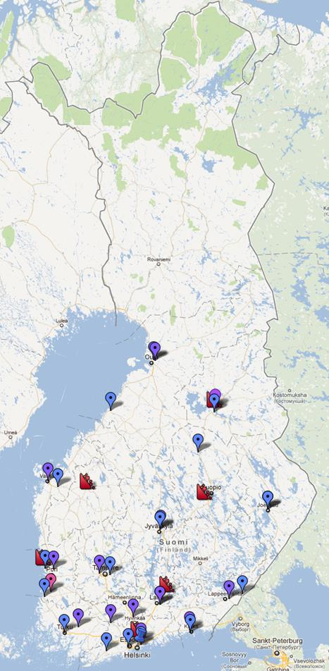 Metallipakkausten vastaanottopisteet Murskainlaitokset Alueterminaalit Kuusakoski Oy Seutula, Heinola, Airaksela, Lapua Turku, Tampere, Kivikko Jyväskylä, Rauma, Kauklahti Kotka, Imatra, Karjaa,