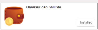 1 Investointien hallinta ja poistot Investointien (esimerkiksi koneet ja laitteet, maa-alueet ja kiinteistöt) hallinta Odoo kirjanpidossa tehdään "Omaisuuden hallinta" moduulin alaisuudessa.