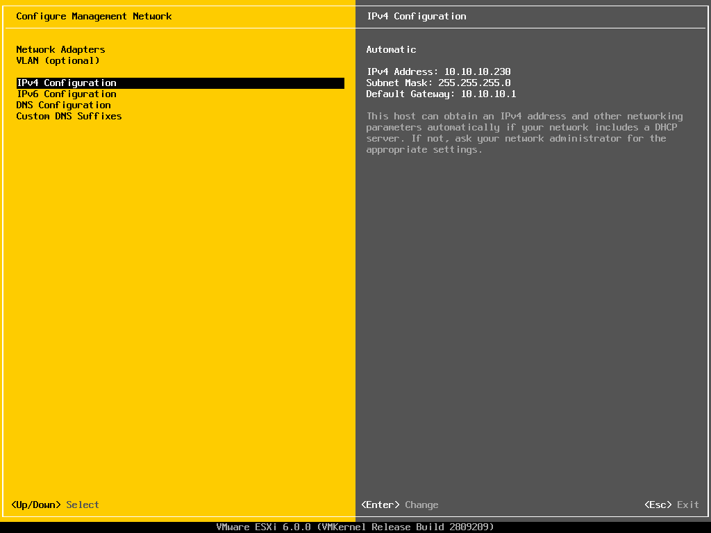 14. Koska verkossa ei käytetä IPv6-osoitteita, valitaan IPv4 Configuration. IPv6 otettiin kokonaan pois käytöstä IPv6 Configuration valikosta. 15.