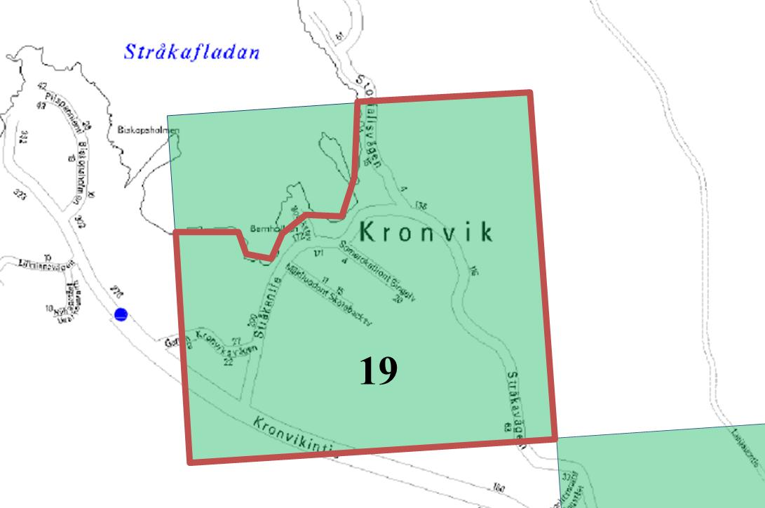 63 Kuva 21. Palovesiasemien katvealue 19. Kuvissa 20 ja 21 esitetyt palovesiasemien katvealueet 18 ja 19 sijaitsevat Sundomissa.