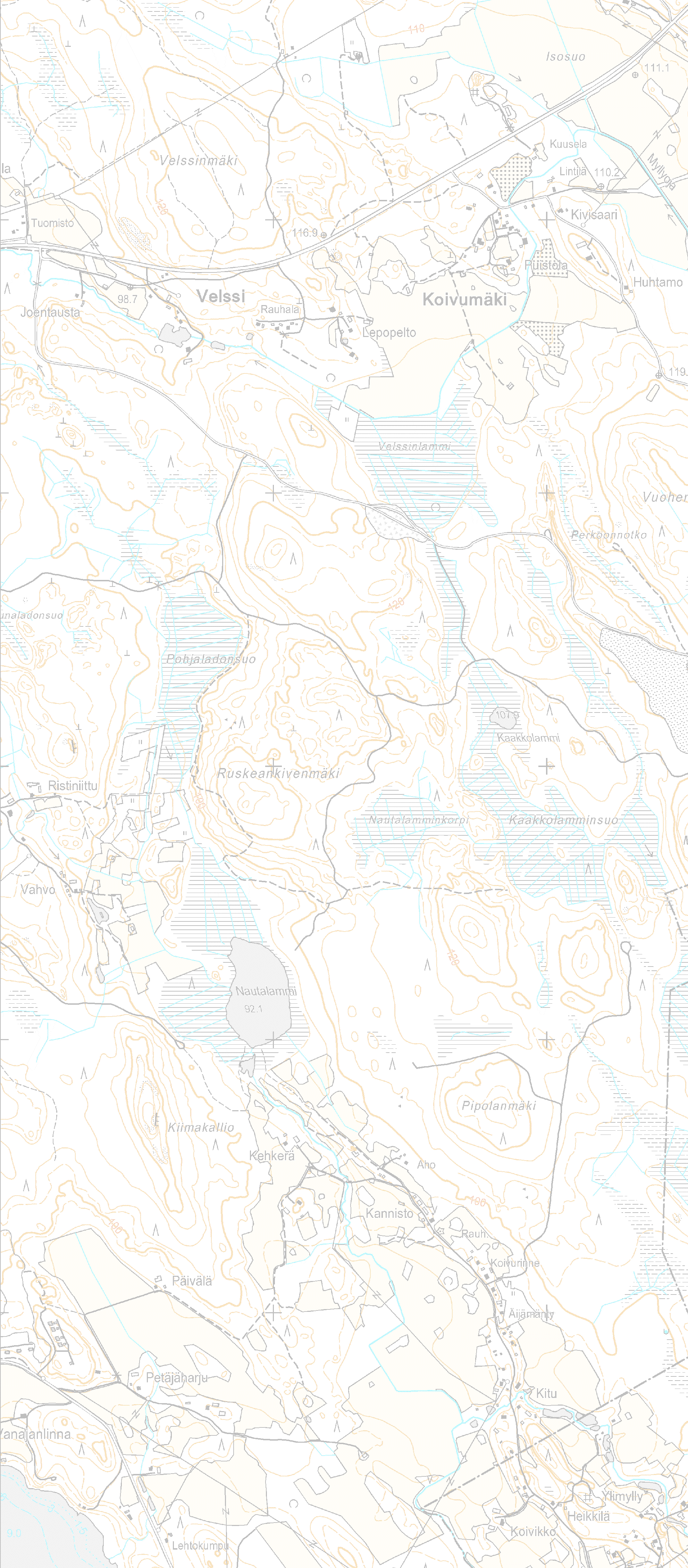 eritasoliittymä Kanavointi Liittymän katkaisu ie Alikulku Pa pi nn iit y nt Pyöräilyn pääreitti ie rint iipu Mt V 056 3 Vt 1 0 Sy rjä nt aa nt ie Vapaa oikea