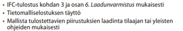 Jos elementtisuunnittelu tapahtuu jonkun toisen