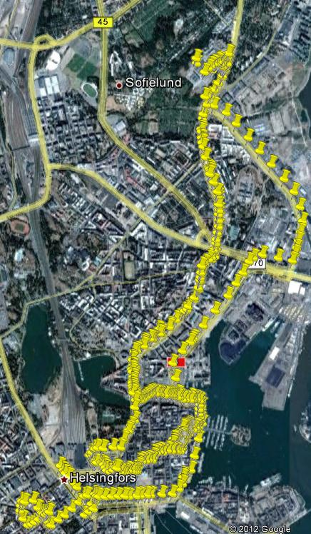 Mobility Modeling Example All data Places extracted from