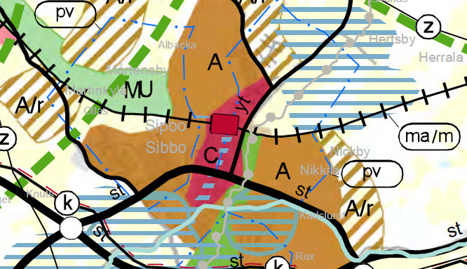 .00). Utdrag ur landsapsplan för Östra Nyland. Maauntavaltuuston 0..0 hyväsymässä Uudenmaan. vaihemaauntaaavassa suunnittelualue on tiivistettävää taajamatoimintojen aluetta.