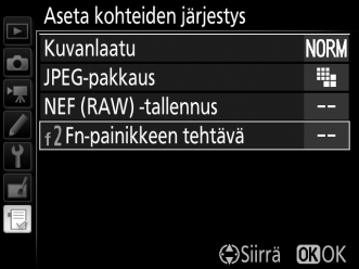 2 Valitse kohde. Korosta kohde, jota haluat siirtää, ja paina J.