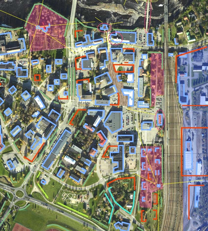 FCG Suunnittelukeskus Oy Kaupunkikuvaselvitys 4 (16) 4 OSA-ALUEET 4.1 Liikekeskusta Liikekeskustan katutila ja maankäyttö on voimakkaasti autoliikenteen ehdoilla toteutettua.