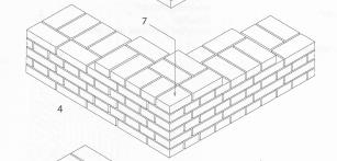 Kuva 4. 1 ½ kiven seinä. Kuva 5.