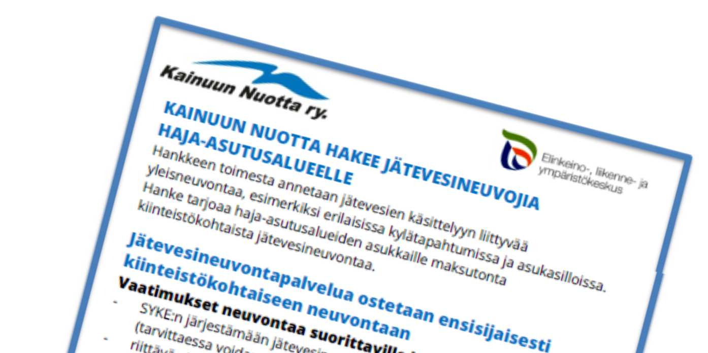 6 4 TIEDOTUS JA MARKKINOINTI Hajajätevesiasioista ja yleisneuvontatilaisuuksista on ilmoitettu seuraavissa lehdissä: - KotiseutuPlus 5.4. ja 18.4.2013 - Vuolijoki lehti 18.4.2013 - Tervareitti 21.5.2013 - Puolanka lehti 22.