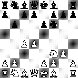 -176-8.Dd4 Lg7 9.Le3 0 0 10.Dd2 Rg4 10...Le6 (10 Ld7 11.0 0 Lc6 12.f3 a5 13.b3 Rd7 14.Tac1 Rc5 15.Tfd1 Te8 16.Lf1 b6 17.Ld4 Ld4 18.Dd4 Dd7 19.Tc2 Dc8 20.g3 Tb8 21.De3 Ra6 22.Tf2 Rc5 23.h4 De6 24.