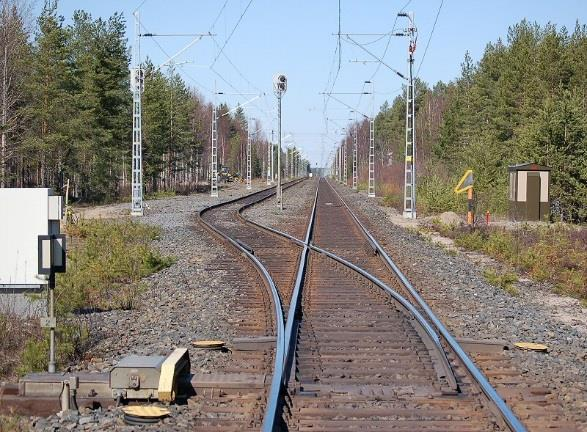 3 RAUTATIEVAIHDE Vaihde on raiteiden liittymiskohta, jossa liikenne voidaan ohjata raiteelta toiselle.