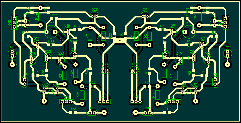 25 3.4 Piirilevyn layout-suunnittelu Piirilevyn layout suunniteltiin ja tehtiin DipTrace- ohjelmistolla.