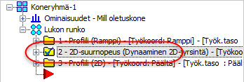 54 MASTERCAM X9/ Aiemmin luotujen ratojen päivitys 5 Klikkaa Kopioi työkalutasolle ja Kopioi konstruktiotasolle -painikkeita.