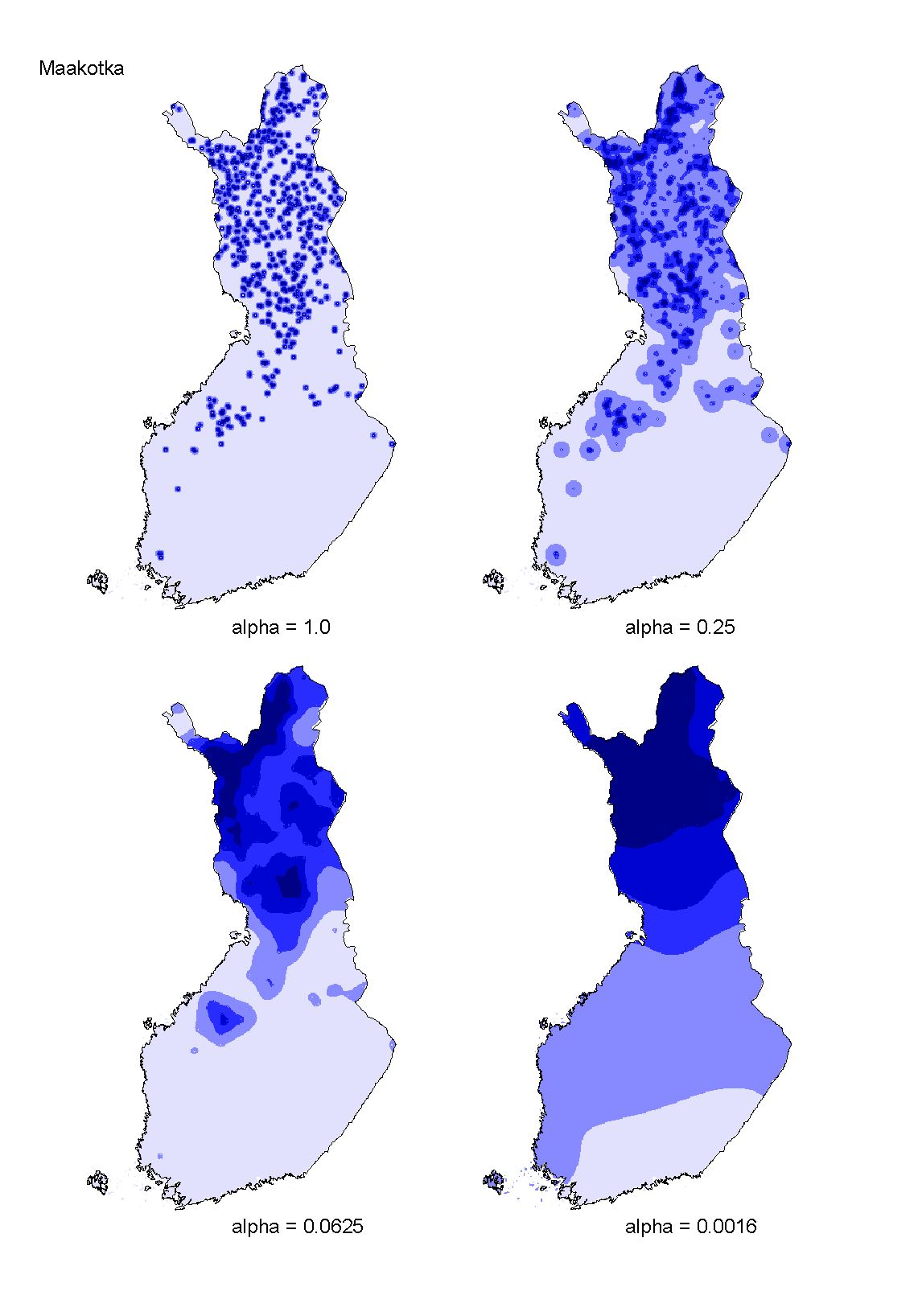 ) Kirjautuminen yliopiston käyttäjätunnuksilla, käyttöön liittyy ehtoja ja rajoituksia Jari Oksanen (Biologian t.o.) Biogeo: KAMA 2016 26 / 39 Mikä on ahomansikan levikki?