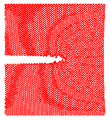 Molekyyldynamkka epäasapanosmulaao mekaanse deformaao: