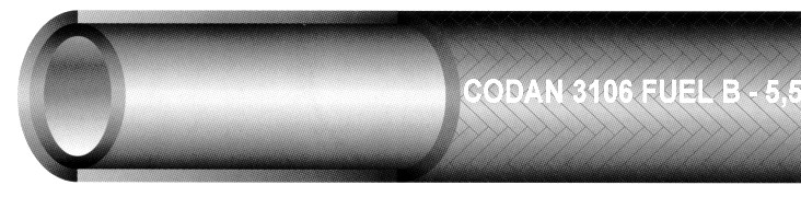 3. Kumiosasto LETKUT POLTTOAINELETKU C 3106 lyijyttömälle bensiinille kehitetty kangaspäällysteinen letku sisäkumi musta, sileä NBR/PVC ulkopinta musta, rayonkudos lämmönkesto -30 C.