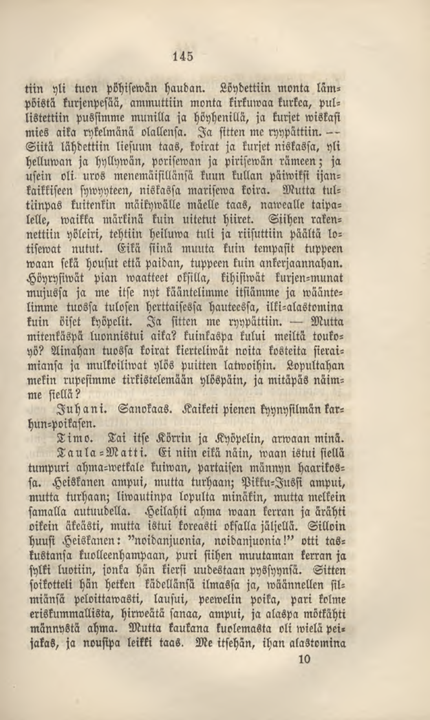 145 tiin yli tuon pöhisewän haudan.