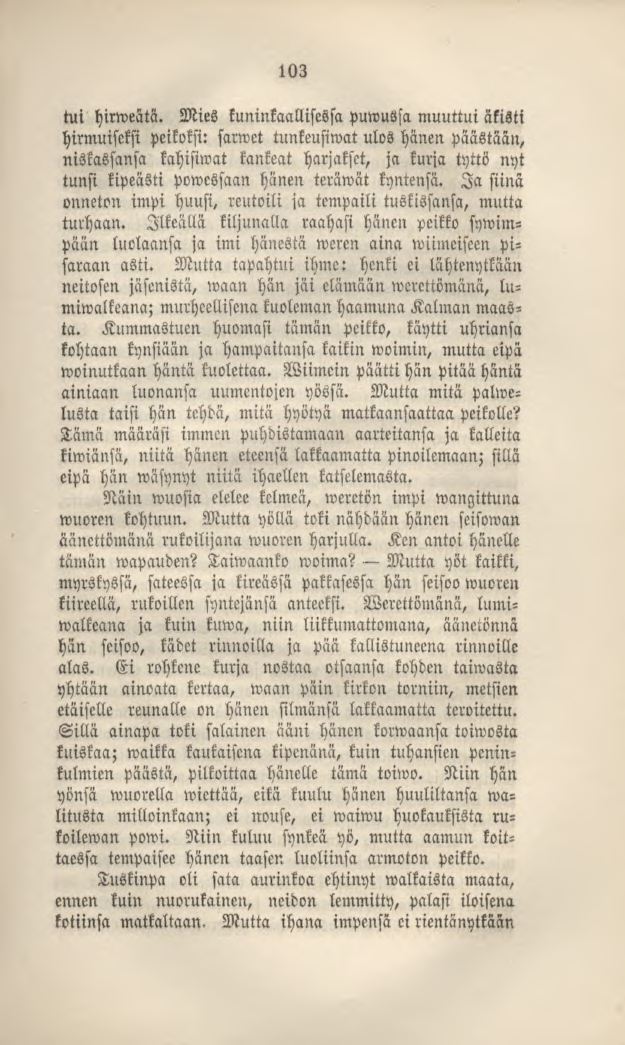 103 tui hirweätä.