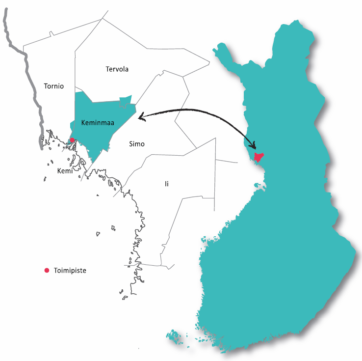 9 yrityksellä on n. 2500 pääösin Keminmaan keskustassa ja teollisuusalueella. Asiakkaille toimitettu kaukolämpöenergia oli 25,9 GWh, joka tuotetaan 97,5%:sesti turve- ja hakepolttoaineilla.