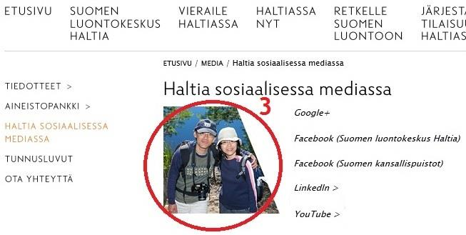 18 3. Ainoastaan yksi kuva, muualla kuin Haltian etusivulla toimii linkkinä, vaikka vastaavankaltaisesti sijoitetut kuvat muualla sivustolla eivät toimi linkkeinä (kuva 2).