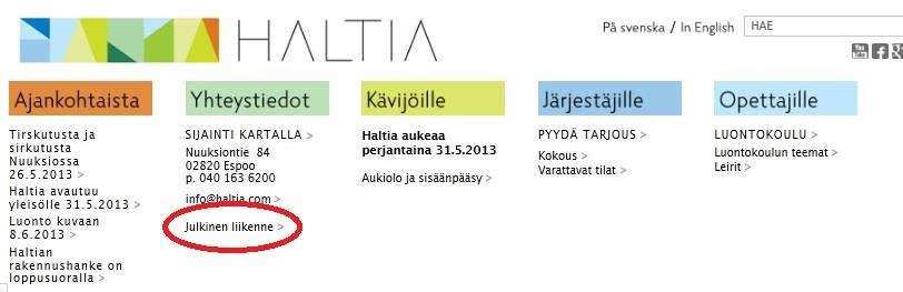 22 5.2 Käyttäjätesti ääneen ajattelemalla Käytettävyystestin ääneen ajattelemalla suoritti viisi Haltian luontokeskuksen potentiaalista kävijäryhmän edustajaa Laurean-ammattikorkeakoulun