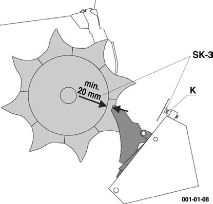 Väli (10 mm) tarkistetaan 200