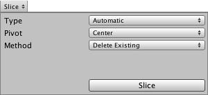 Automatic slicing sprite editorissa (Unity) Sprite editorissa leikattujen spritejen avulla voidaan