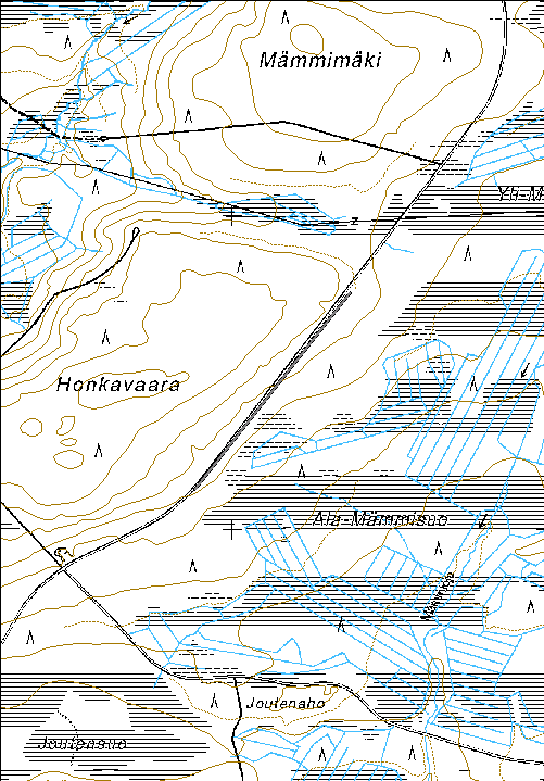 515 Kohdetyyppi: 13 Liikennekohteet Copyright: Metsähallitus 2008