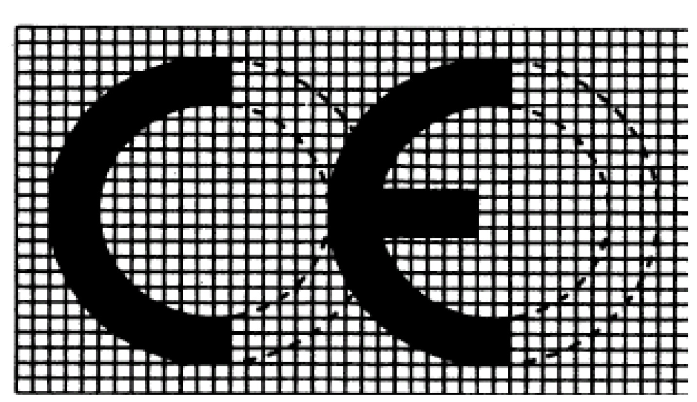 LIITE IV CE-VAATIMUSTENMUKAISUUSMERKINTÄ 1. CE-merkintä koostuu kirjaimista "CE" seuraavalla tavalla graafisesti esitettyinä: 2.