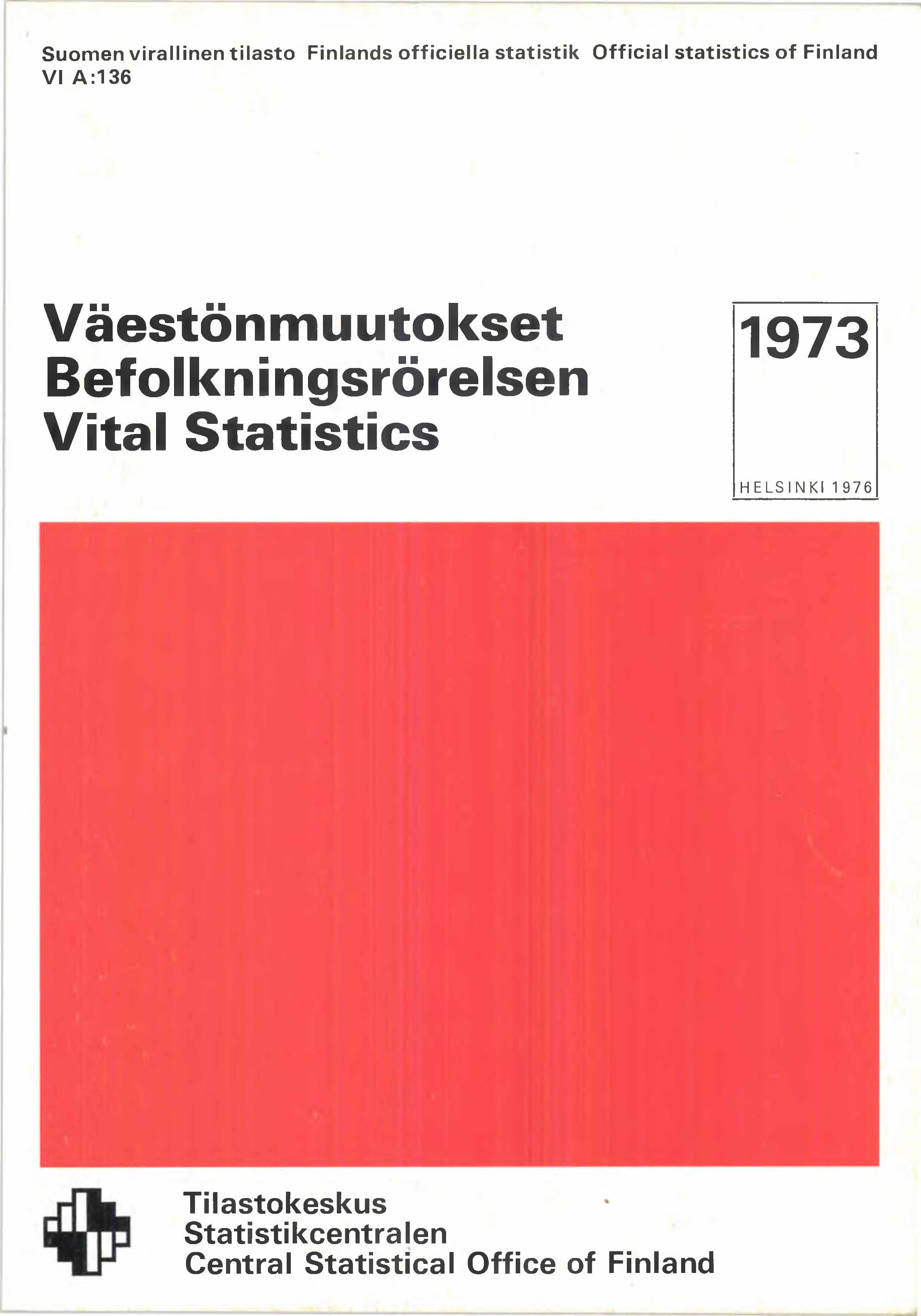 Suomen virallinen tilasto Finlands officiella statistik Official statistics of Finland VI A:136 Väestönm uutokset