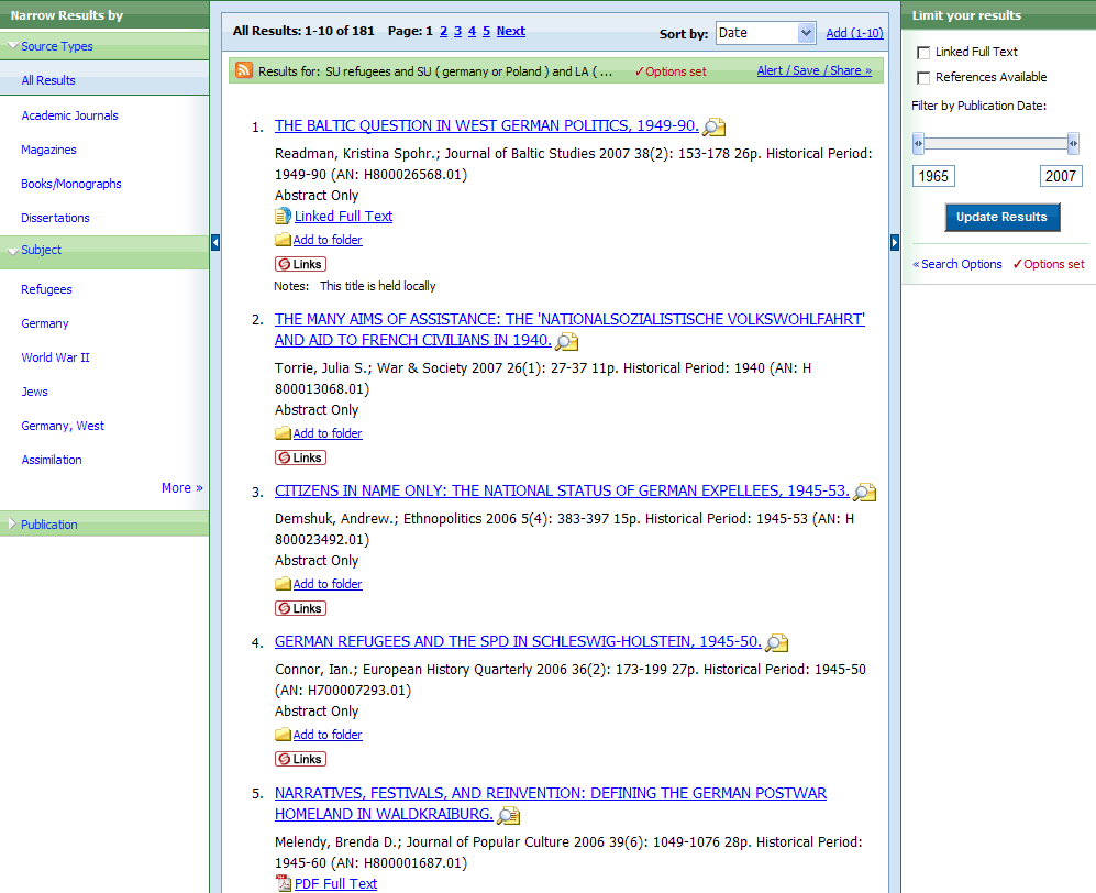 18/28 Tällä kertaa ei hakua ollut rajattu kokoteksteihin, joten melkoinen osa aineistosta puuttuu Jyväskylästä. 1. ja 5. viitteessä on linkki kokotekstiin, muissa ei.