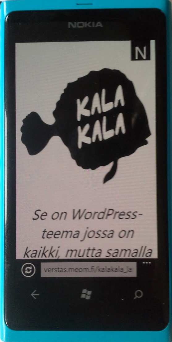 16 Kuvio 7. Nokia Lumia 800 oletusselain 3 Responsiivinen web-kehitys 3.1 Mitä on responsiivisuus?