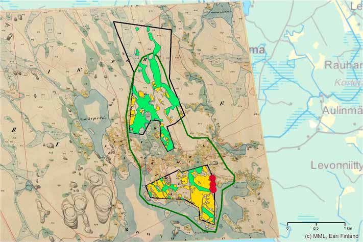 200 Isojakokartat 1800-luvun pitäjänkartat 0 0,5 1 km