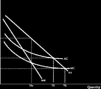 17 LUONNOLLINEN MONOPOLI Chapter 10: Market Power: Monopoly and Monopsony Natural Monopoly Firm that can produce the entire output of the market at a cost lower than what it would be if there were