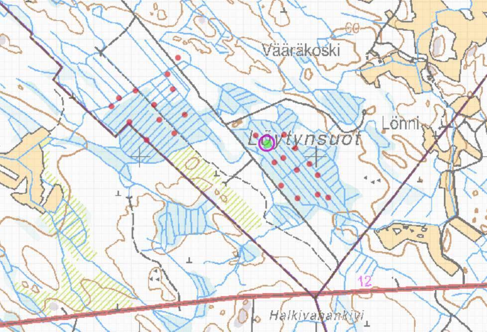 Kokemäki, Löytynsuot (31125) GTK:n turvevarojen tilinpitoaineisto: Suon pinta-ala: 67 ha Suon kokonaisturvemäärä: 0.74 milj. suo-m3 Turvekerroksen keskipaksuus: 1.