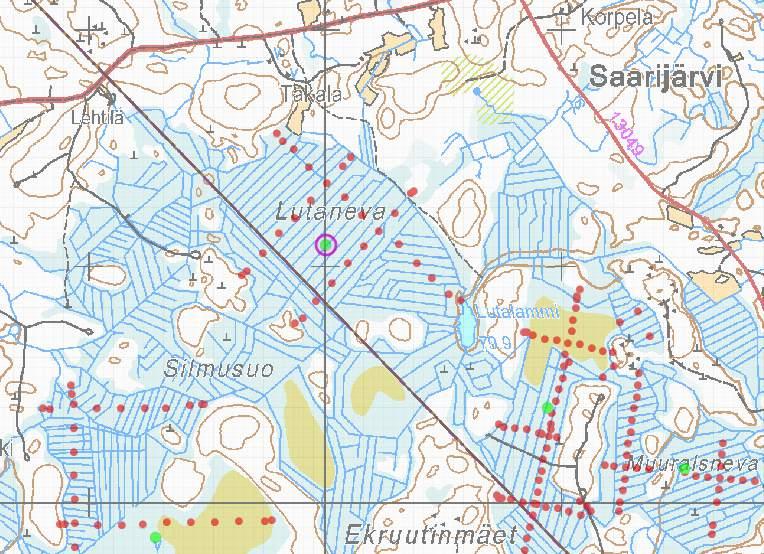 Pori (Lavia),Ulvila Lutaneva (108) GTK:n turvevarojen tilinpitoaineisto: Suon pinta-ala: 80 ha Suon kokonaisturvemäärä: 1.6 milj.