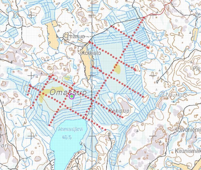Eura, Omasuo (5172) GTK:n turvevarojen tilinpitoaineisto: Pinta-ala 240 ha, yli 150 cm p-ala 158 ha, Suon kokonaisturvemäärä: 6,12 milj suo-m3, turvekerroksen keskipaksuus: 2.