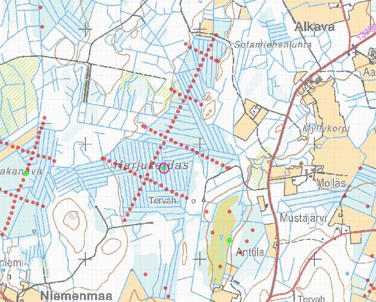 Karvia, Harjukeidas (21140) GTK:n turvevarojen tilinpitoaineisto: Suon pinta-ala: 104 ha Suon kokonaisturvemäärä: 1.63 milj. suo-m3 Turvekerroksen keskipaksuus: 1.