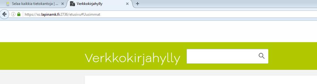 Käytä mitä tahansa graafista selainta (Chrome, Firefox, Safari, Opera jne.