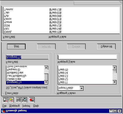 3.3 Import Tool Import Toolin tarkoitus on tuoda dataa ARS systeemiin jollekin lomakkeelle. Ladattava tiedosto voi olla tuotettu ARS:n User Toolilla jolloin se on muotoa.