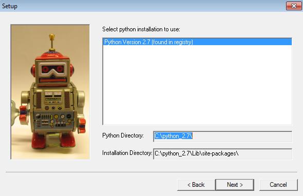 Liite 1 Install Robot Framework 8 (9) 32-bit Windows 7 1. Read info text and click Next 2.