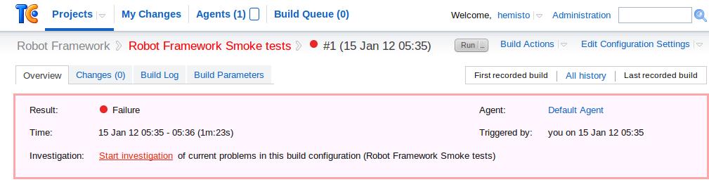 requirements. You need this to make sure TeamCity will pass your tests to an agent that is capable to run Robot Framework.