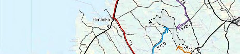 Kuljetusreitti tiellä 7720 Raution suunnasta olisi erityisesti Kalajoen Rahjan sataman suunnalta loogista, mutta aiemmin tehdyn erikoiskuljetusselvityksen (Ramboll Finland Oy 2013) perusteella