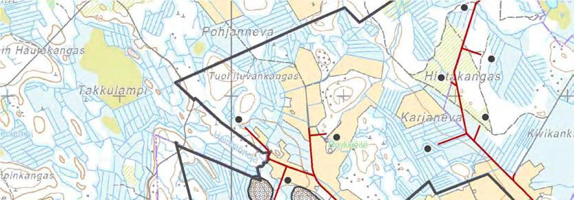 YMPÄRISTÖVAIKUTUSTEN ARVIOINTISELOSTUS 139 / 298 Taulukko 32. Rakennusvaiheen muokattavat pinta-alat vaihtoehdoittain.