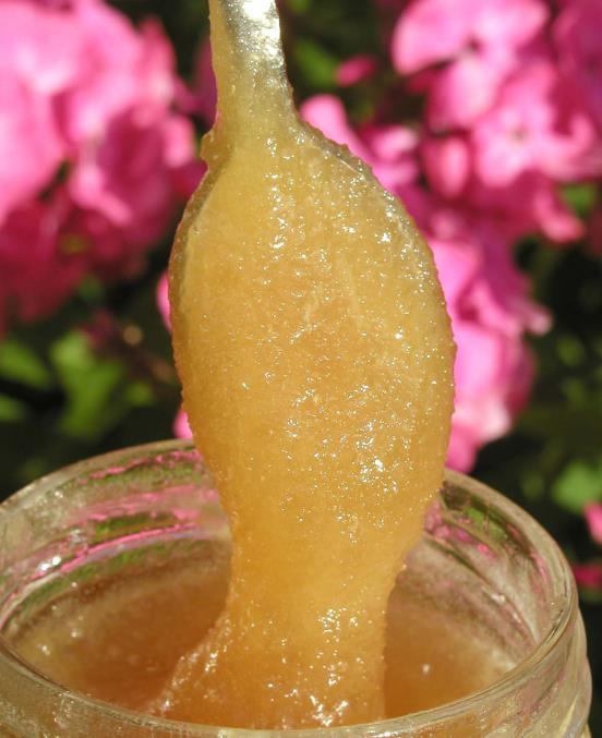 been packed in liquid form makes often big chrystals