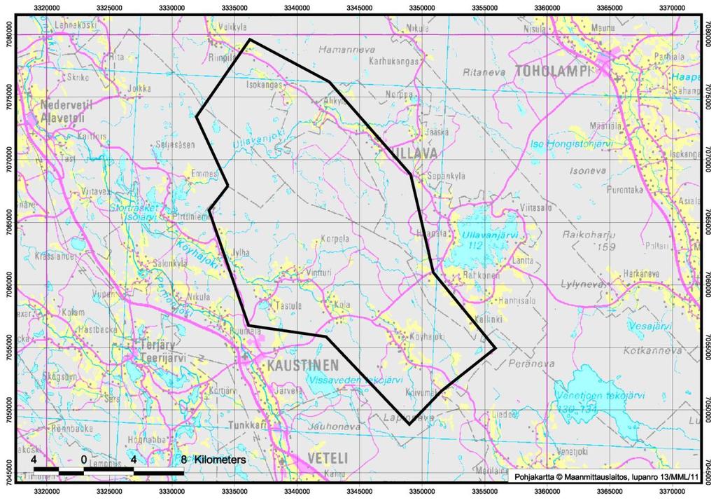 2 Kuva 1. KaLi-hankkeen tutkimusalueen sijainti. Figure 1. Location of the study area. 2.