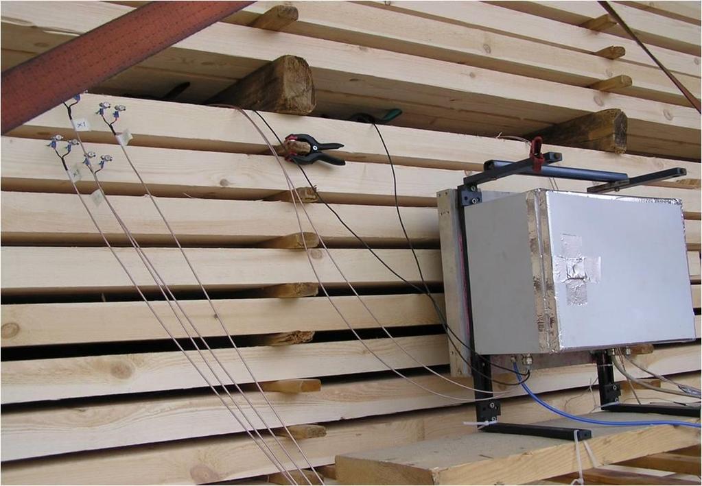 Wood drying monitoring