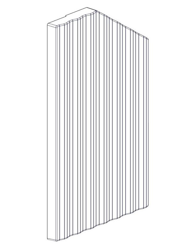 Place side Thermotte plates as illustrated and push it tightly into the corner.